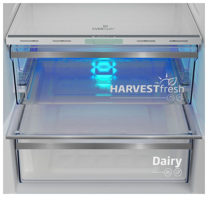 210 l / 106 l Kühl-Gefrierkombi freistehend NoFrost 165 kWh Jahr  B5RCNA366LXBRW (Edelstahl) 