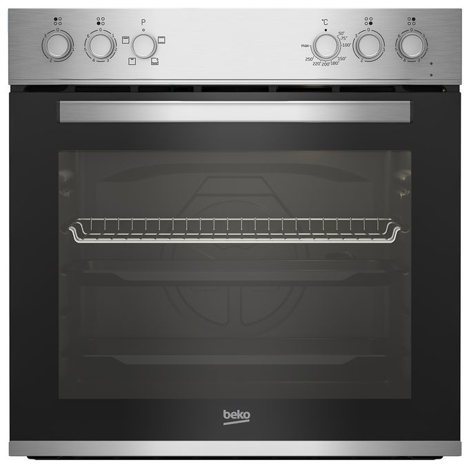 Herdset 74 l AutoClean SteamShine mit 60 cm Glaskeramik Kochfeld BBUC12020X 