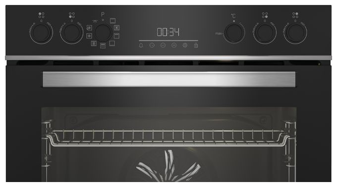 Herdset groß AutoClean SteamShine mit Glaskeramik Kochfeld BBUM13340XFP 