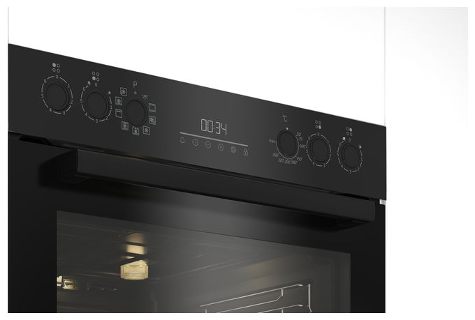 Herdset groß AutoClean SteamShine mit Glaskeramik Kochfeld BBUM17320B 