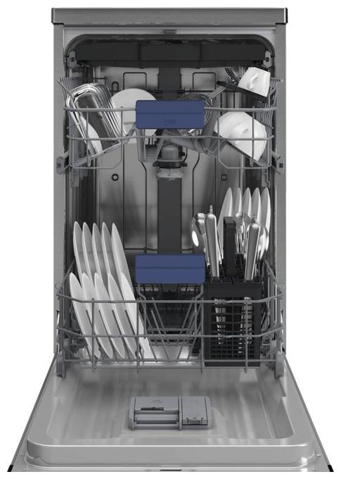 45 cm Geschirrspüler freistehend Leise 10 Maßgedecke Restwärme BDFS26040XQ 