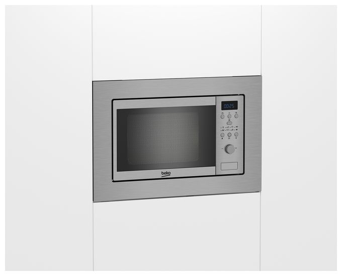 Einbau-Mikrowelle 700 W Größe: klein 5 Stufen (Edelstahl) BMOB17131X 