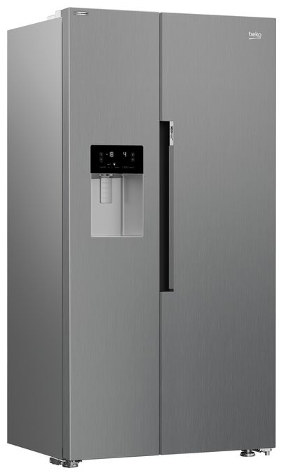 Side-by-Side Kühl-/ Gefrierkombination 368 l / 203 l 326 kWh NoFrost 1790 mm x 910 mm  GN162341XBN (Edelstahl) 
