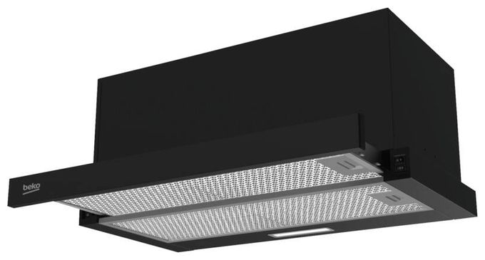 Abluft/Umluft Dunstabzugshaube/Esse Einbau 60 cm (Schwarz) HNT61520BH 