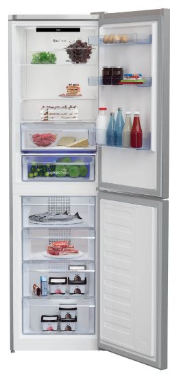 215 l / 143 l Kühl-Gefrierkombi freistehend NoFrost 263 kWh Jahr  RCNA386E40ZXBN (Edelstahl) 