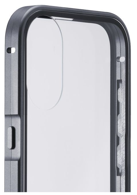 Cover für Apple iPhone 17 (Schwarz, Transparent) 360° Glass 