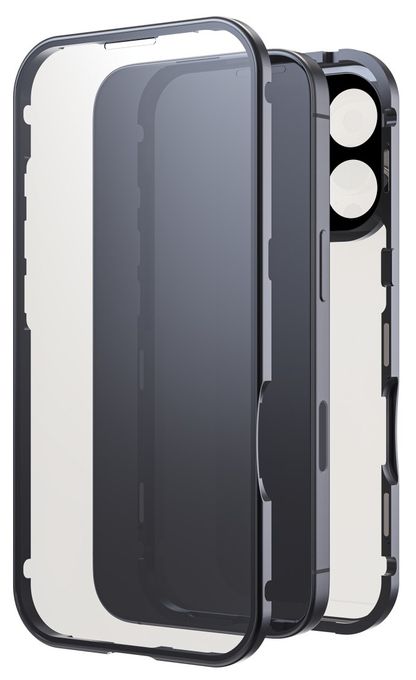 Mantelhülle für Apple iphone 16 pro  360° Glass (Schwarz) 