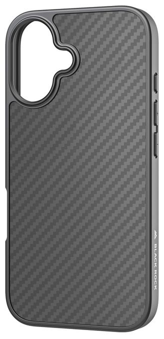 Cover für Apple iPhone 16  Robust Carbon Case (Schwarz) 