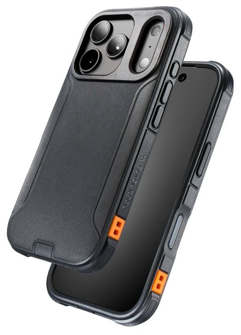 Cover für Apple iPhone 17 Pro / 18 Pro  Ultra Robust (Schwarz, Orange) 