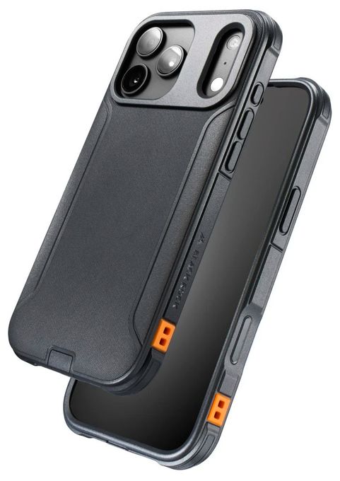 Cover für Apple iPhone 17 Pro Max  / 18 Pro Max  Ultra Robust (Schwarz, Orange) 