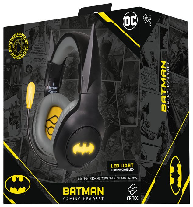 Knochenschall Kopfhörer Kabelgebunden  DC Batman (Schwarz, Gelb) 