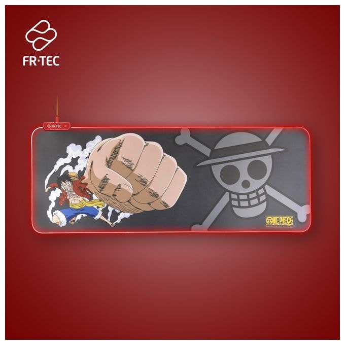 Mauspad (Schwarz, Grau, Rot, Gelb) One Piece 
