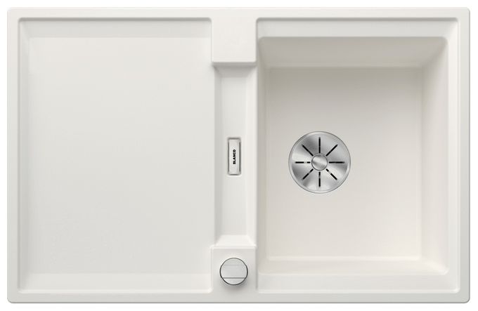 Silgranit 1 Becken  ADIRA 45 S Einbauspüle für 45 cm Unterschrank (Weiß) 
