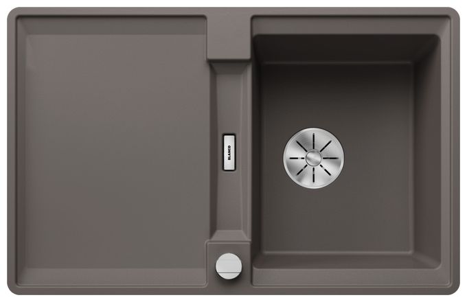 Silgranit 1 Becken  ADIRA 45 S-F Flächenbündige Spüle für 45 cm Unterschrank (Grau) 