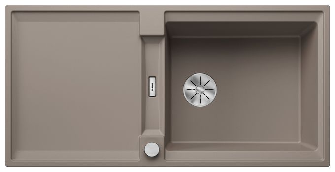 Silgranit 1 Becken  ADIRA XL 6 S Einbauspüle für 60 cm Unterschrank (Grau) 