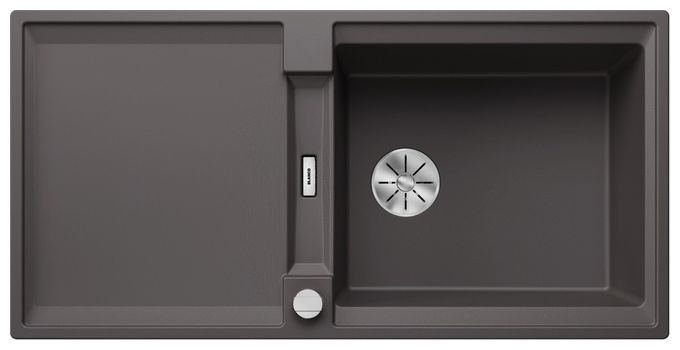Silgranit 1 Becken  ADIRA XL 6 S Einbauspüle für 60 cm Unterschrank (Grau) 
