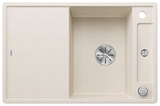 Silgranit 2 Becken  AXIA III 45 S Einbauspüle für 45 cm Unterschrank (Weiß) 