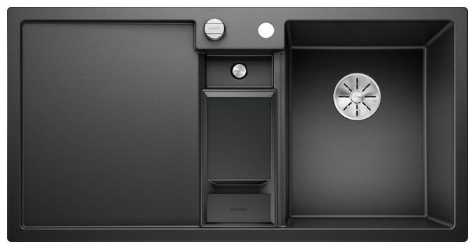 Silgranit 3 Becken  COLLECTIS 6 S Einbauspüle für 60 cm Unterschrank (Anthrazit) 