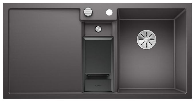 Silgranit 3 Becken  COLLECTIS 6 S Einbauspüle für 60 cm Unterschrank (Grau) 