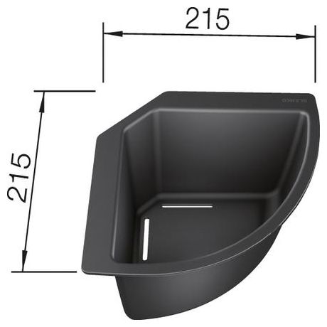  Eck-Schale (Schwarz) 