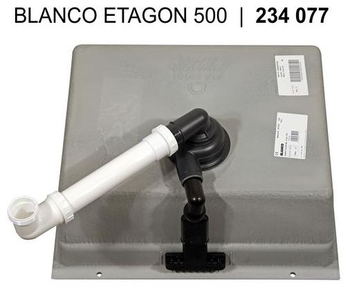 Silgranit 1 Becken  ETAGON 500-U Unterbauspüle für 60 cm Unterschrank (Braun) 
