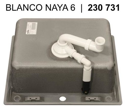 Silgranit 1 Becken  NAYA 6 Einbauspüle für 60 cm Unterschrank (Braun) 