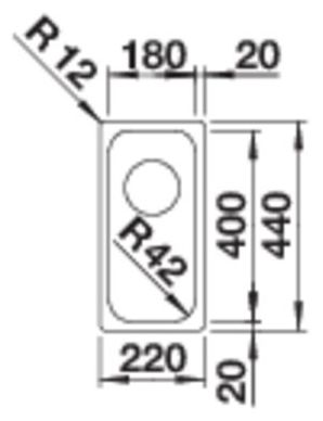 SOLIS 180-IF, Edelstahl Bürstfinish, ohne Ablauffernbedienung, ohne Zubehör, keine Beckenlage, 300 mm Untermaß 