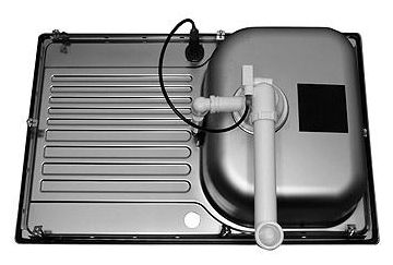 Edelstahl 1 Becken  TIPO 45 S Compact Einbauspüle für 45 cm Unterschrank (Edelstahl) 
