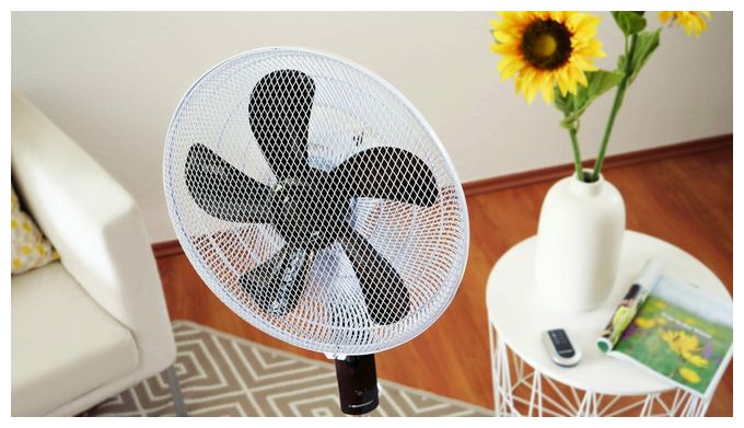 Ventilator Stand neigbar 40 dB  ASF701 (Schwarz, Weiß) 