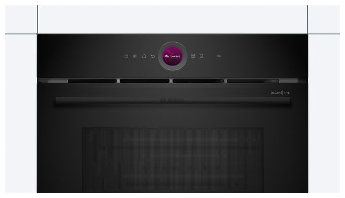 Einbau-Mikrowelle 1000 W Größe: groß 5 Stufen Grill (Schwarz) Serie 8 CEG932XB1 