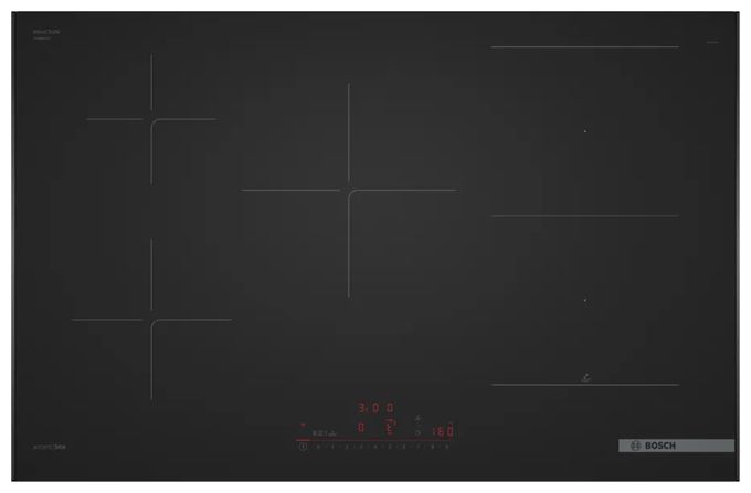 Backofen-Set groß AutoClean Hydrolytisch mit autarkem 81,2 cm Induktions Kochfeld HBDMATTK05 (HBA4340B3 + PXL89BH26E) 
