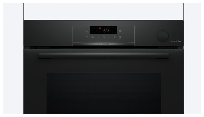 Einbaubackofen groß Dampfgaren AutoClean (Schwarz) Serie 4 HRG4720B3 