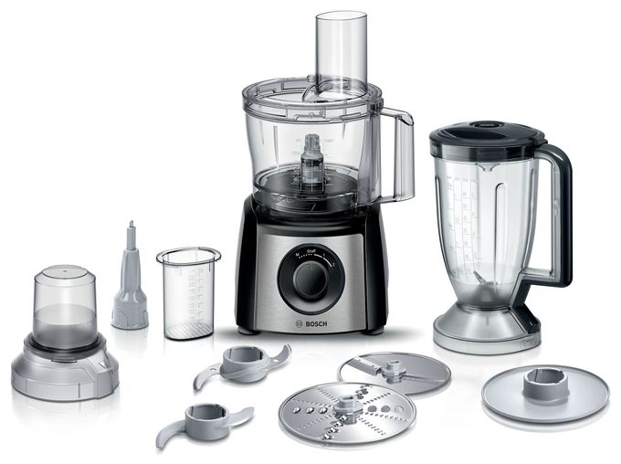 900 W Küchenmaschine 2,3 l  MCM3PM38S MultiTalent 3 Plus (Schwarz/Silber) 