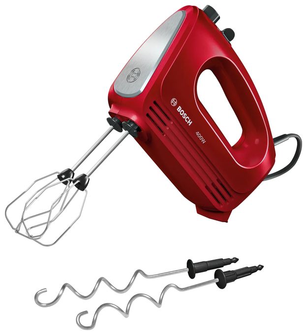 Handmixer 400 W 4 Stufen  MFQ2420R CleverMixx (Rot, Edelstahl) 