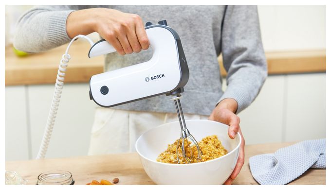 Handmixer 850 W 5 Stufen (Schwarz, Edelstahl, Weiß) MFQ49300 