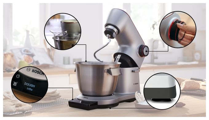1500 W Küchenmaschine 5,5 l  MUM9AX5S00 OptiMUM (Edelstahl) 