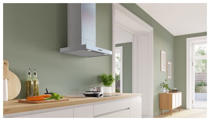 Abluft Dunstabzugshaube/Esse Wand 60 cm (Edelstahl) Serie 2 DWB63BC30 