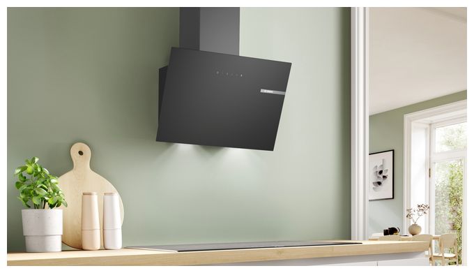 Abluft/Umluft Dunstabzugshaube/Esse Wand 60 cm (Schwarz) Serie 2 DWK65DK60 