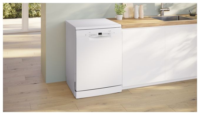 60 cm Geschirrspüler freistehend Leise 13 Maßgedecke aquaStop Funktion Wärmetauscher Serie 2 SMS2HTW08E 