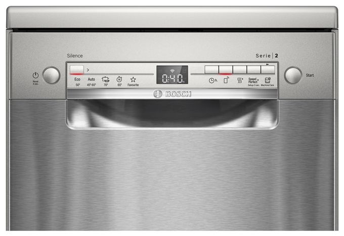 45 cm Geschirrspüler freistehend Leise 10 Maßgedecke aquaStop Funktion Serie 2 SPS2HMI42E 