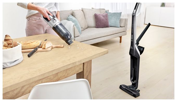 Handstaubsauger Beutellos bis 55 min Laufzeit 25,2 V  Serie 4 BBH3P2801 Flexxo Gen2 (Schwarz) 