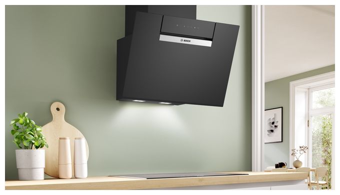 Umluft Dunstabzugshaube/Esse Wand 60 cm (Schwarz) Serie 4 DWK67FN60 