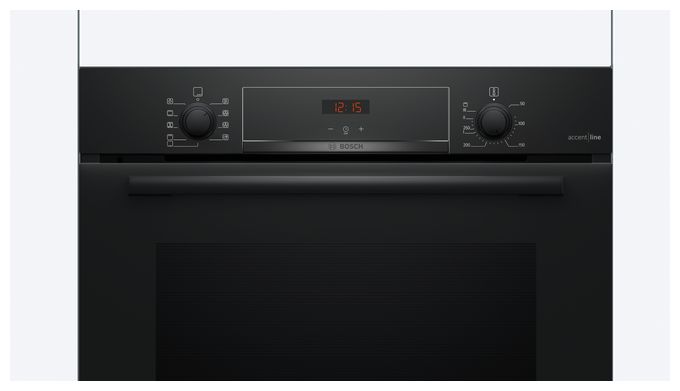 Einbaubackofen groß AutoClean (Schwarz) Serie 4 HBA4340B3 
