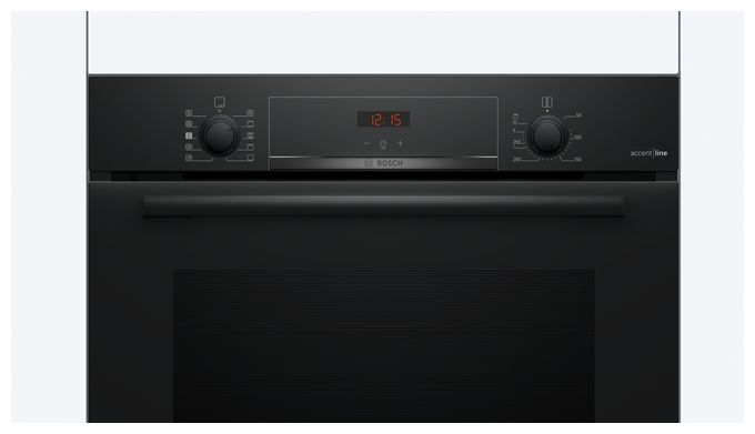 Einbaubackofen groß Dampfgaren AutoClean (Schwarz) Serie 4 HQA4340B3 