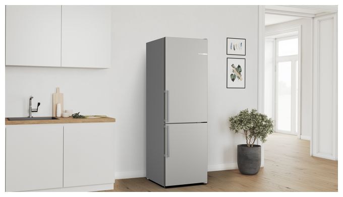 218 l / 103 l Kühl-Gefrierkombi freistehend NoFrost 159 kWh Jahr  Serie 4 KGN36VICT (Edelstahl) 