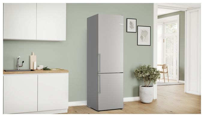 260 l / 103 l Kühl-Gefrierkombi freistehend NoFrost 129 kWh Jahr  Serie 4 KGN39VIBT (Edelstahl) 