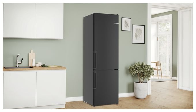 260 l / 103 l Kühl-Gefrierkombi freistehend NoFrost 112 kWh Jahr  Serie 4 KGN39VXAU (Schwarz) 