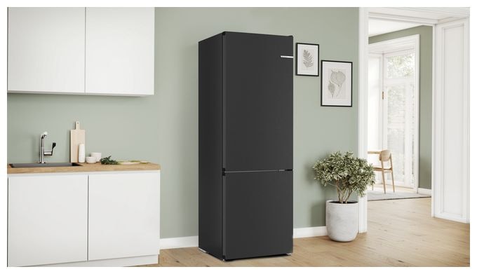311 l / 129 l Kühl-Gefrierkombi freistehend NoFrost 178 kWh Jahr  Serie 4 KGN492XCF (Schwarz, Edelstahl) 