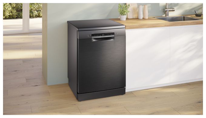 60 cm Geschirrspüler freistehend Sehr leise 14 Maßgedecke aquaStop Funktion Wärmetauscher Serie 4 SMS4EMC06E 