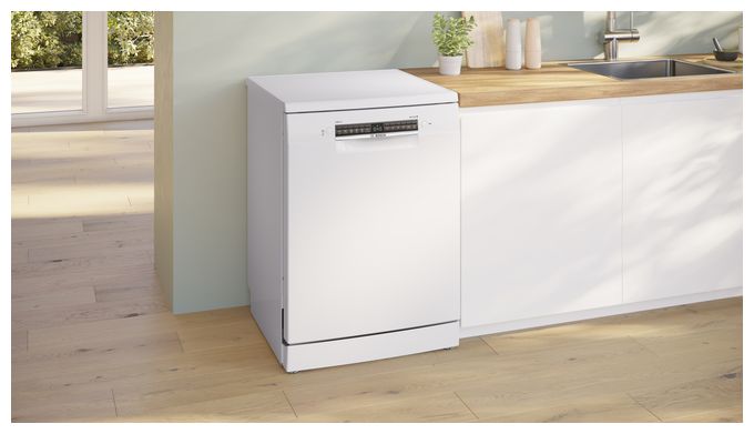 60 cm Geschirrspüler freistehend Leise 13 Maßgedecke aquaStop Funktion Wärmetauscher Serie 4 SMS4HTW16E 